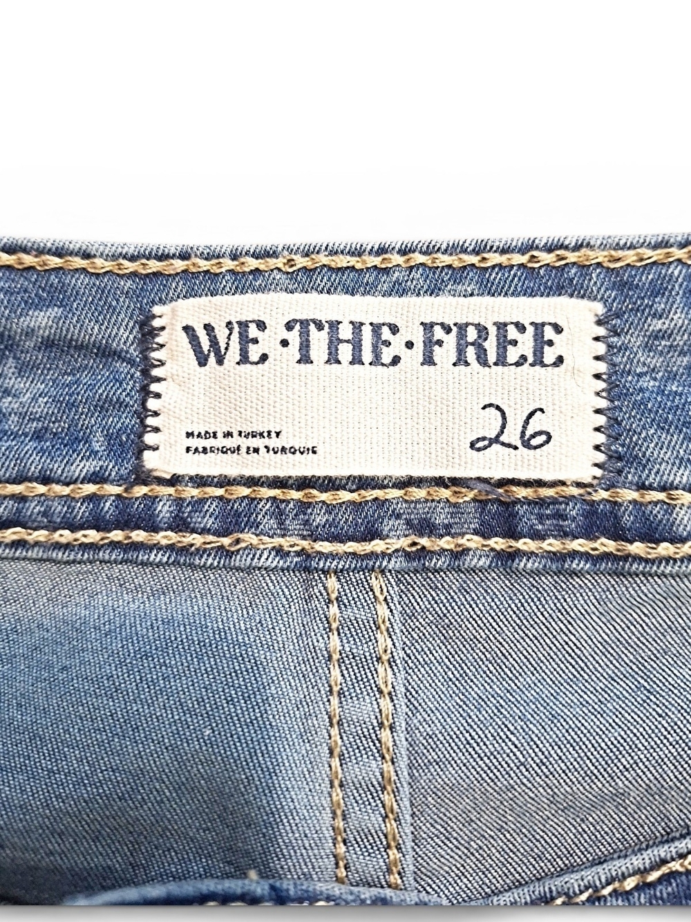 ✨️Free People Mermaid Blue Patchwork Flare Jeans! - Picture 9 of 16
